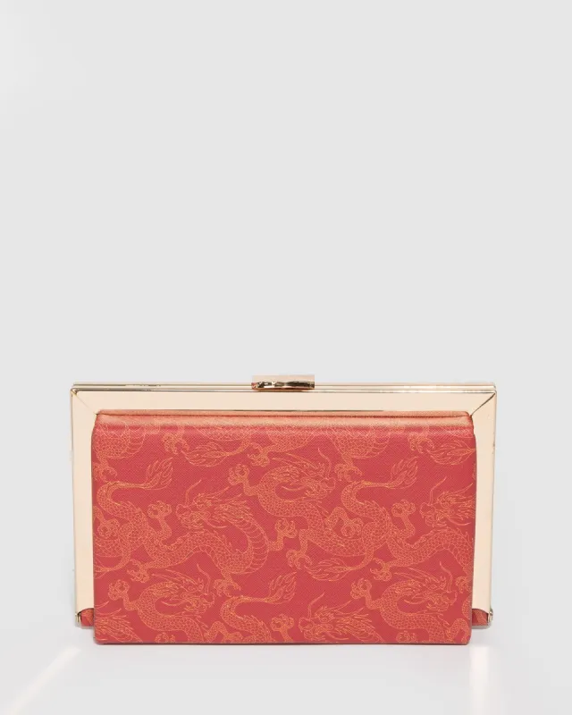 Dragon Print Aisha Clutch Bag sold by Collete Hayman