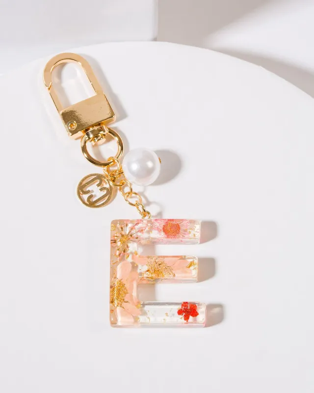 E - Initial Bag Charm Pearl sold by Collete Hayman