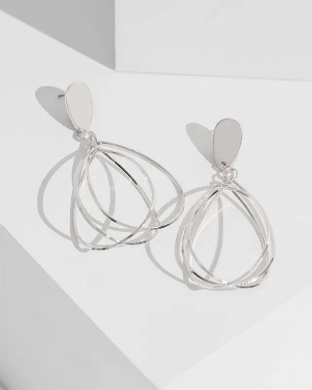 Silver Tear Drop Intertwined Earrings sold by Collete Hayman