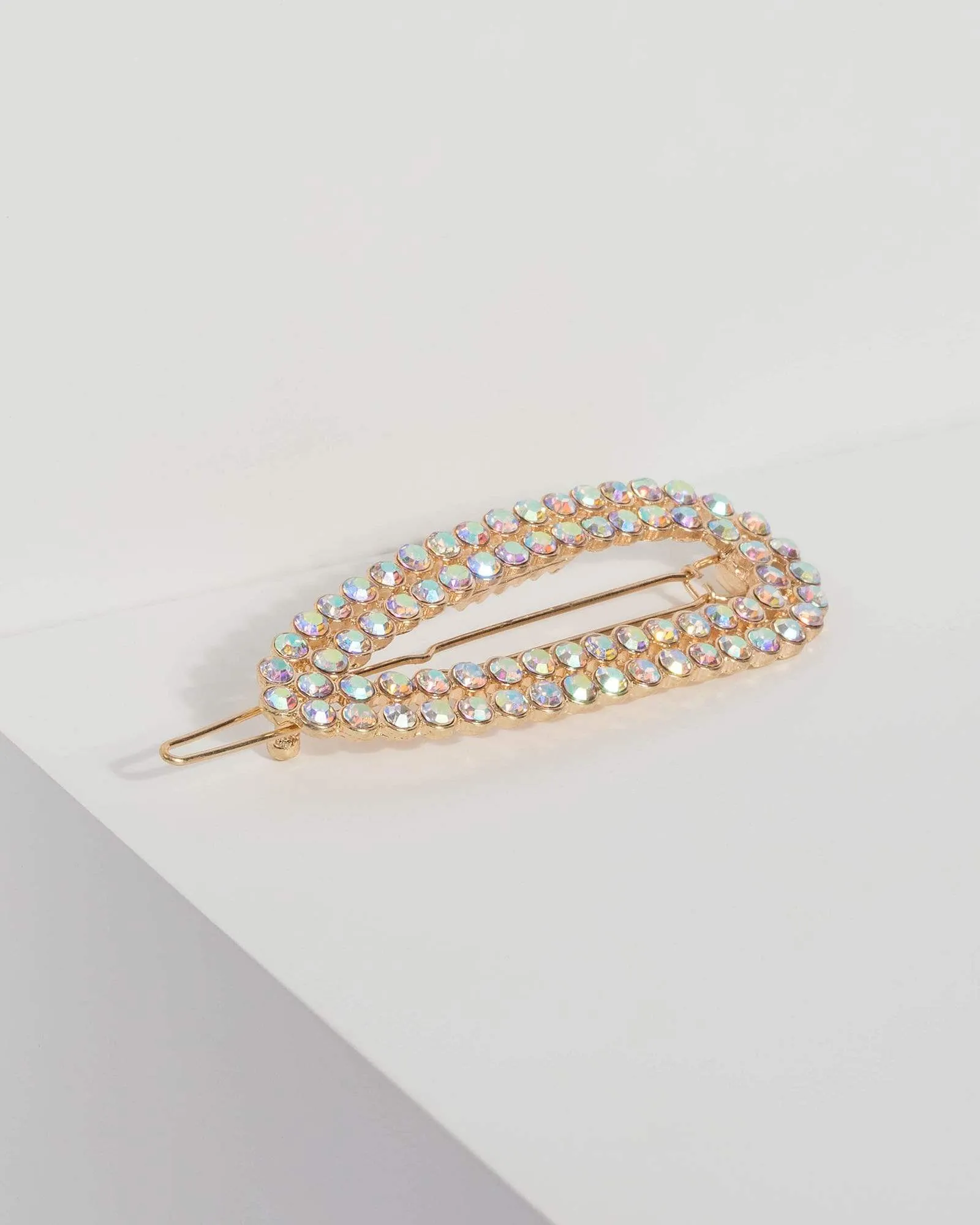 Gold Crystal Ab Hair Clip sold by Collete Hayman