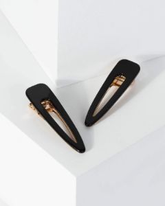 Black 2 Pack Colour Hair Clips sold by Collete Hayman