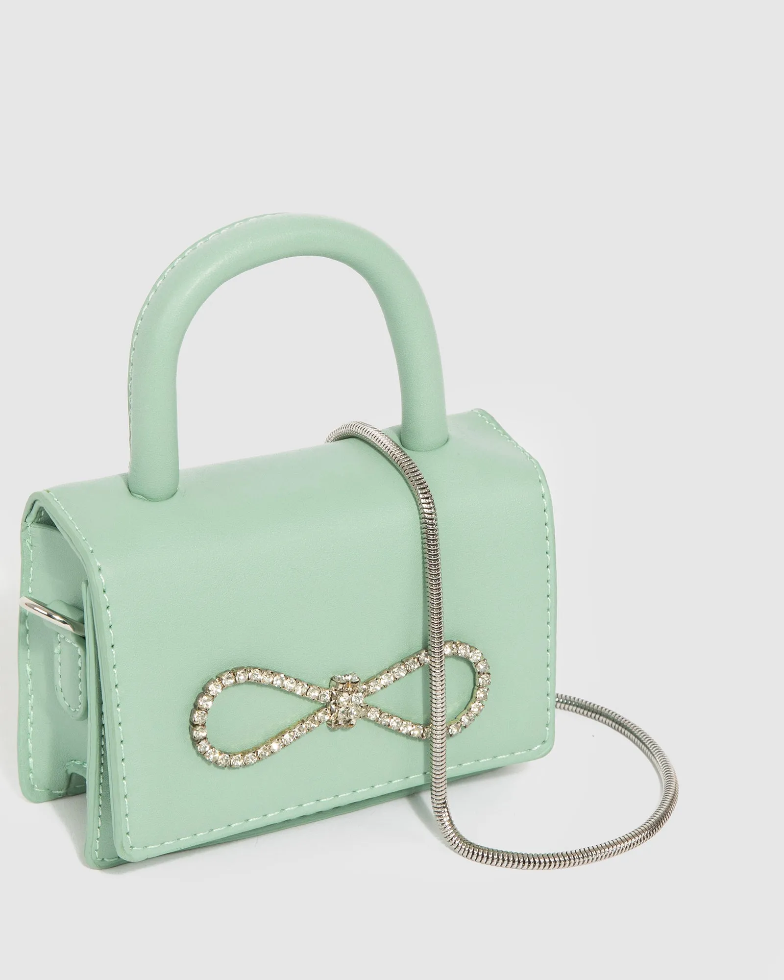 Green Isabella Bow Mini Bag sold by Collete Hayman product image thumbnail 2
