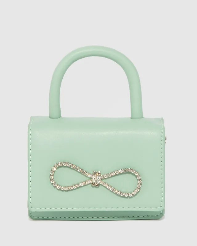 Green Isabella Bow Mini Bag sold by Collete Hayman