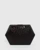 Black Evelyn Crystal Clutch Bag sold by Collete Hayman