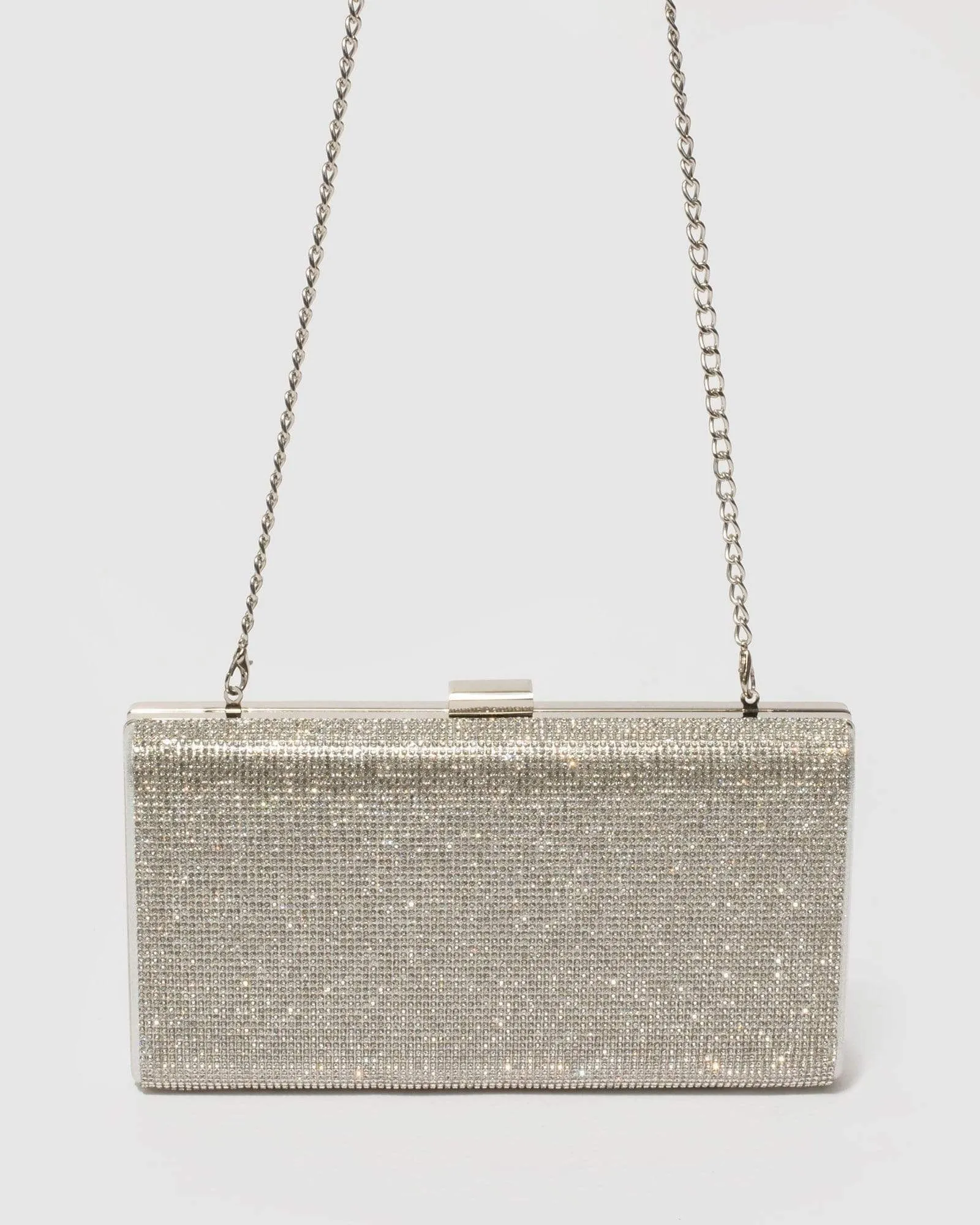 Silver Margot Hardcase Clutch Bag sold by Collete Hayman