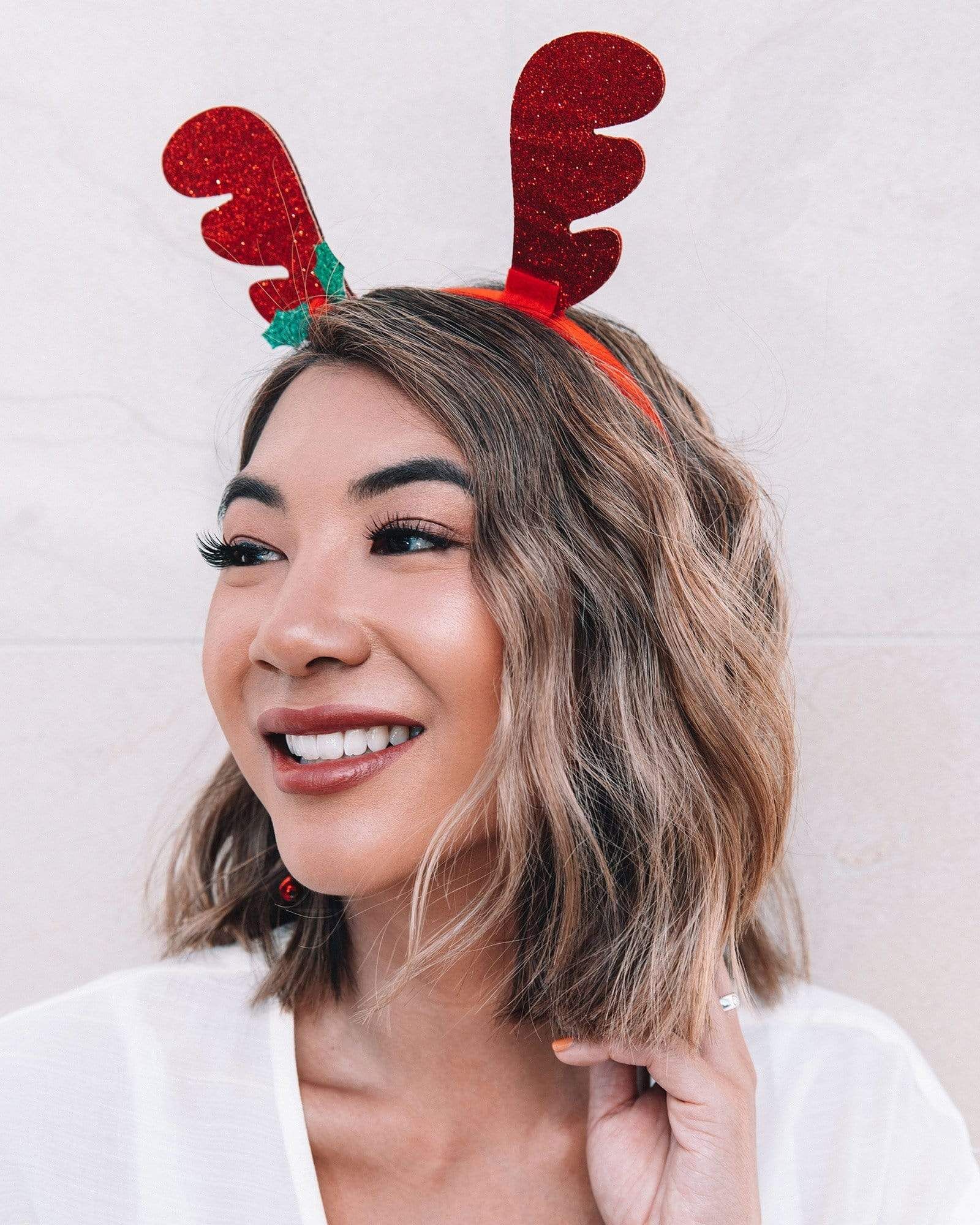 Glitter Reindeer Ears Headband sold by Collete Hayman product image thumbnail 3