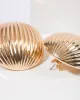 Gold Textured Dome Stud Earrings sold by Collete Hayman