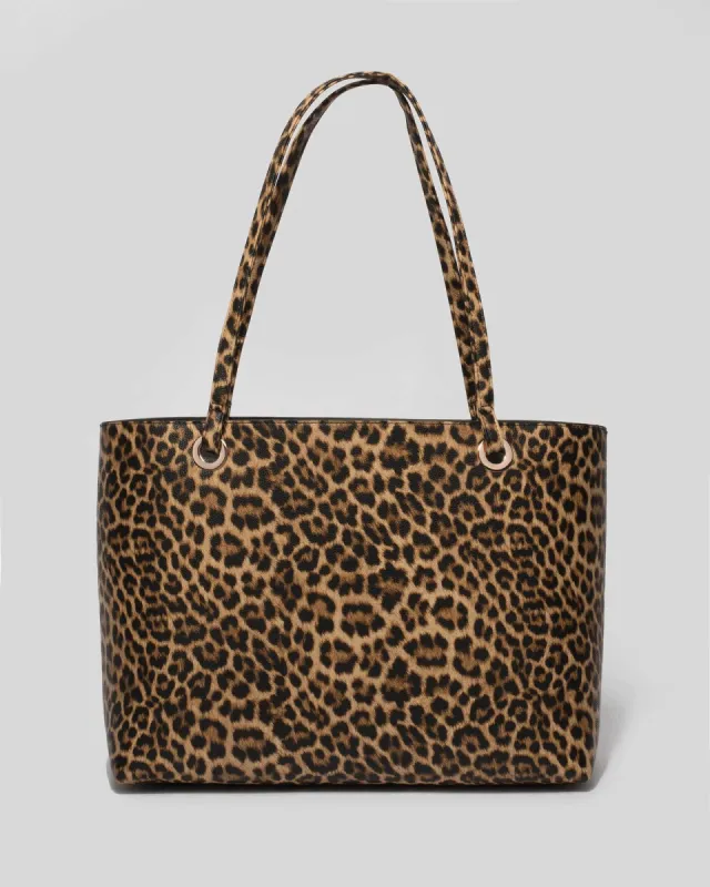 Leopard Print Anya Tote Bag sold by Collete Hayman