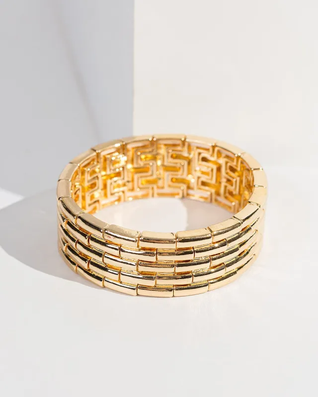 Gold Interlinked Bracelet sold by Collete Hayman