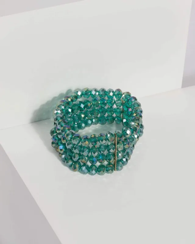 Green Multi Beaded Bracelet sold by Collete Hayman