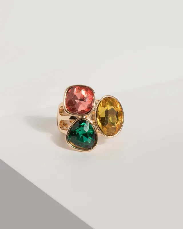 Multi Colour Crystal Ring sold by Collete Hayman