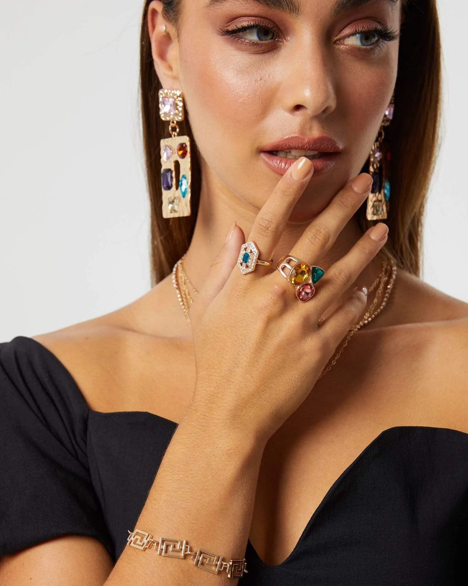 Multi Colour Crystal Ring sold by Collete Hayman product image thumbnail 2