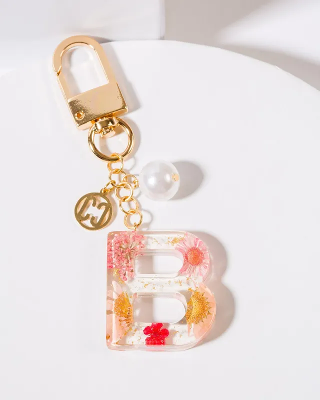 B - Initial Bag Charm Pearl sold by Collete Hayman