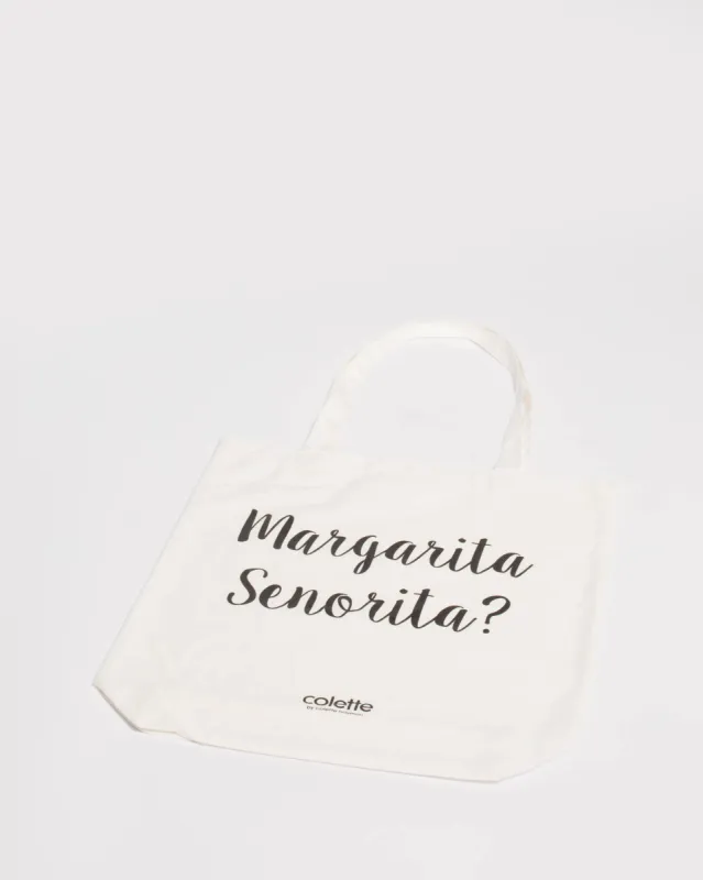 Ivory Margarita Senorita Tote Bag sold by Collete Hayman