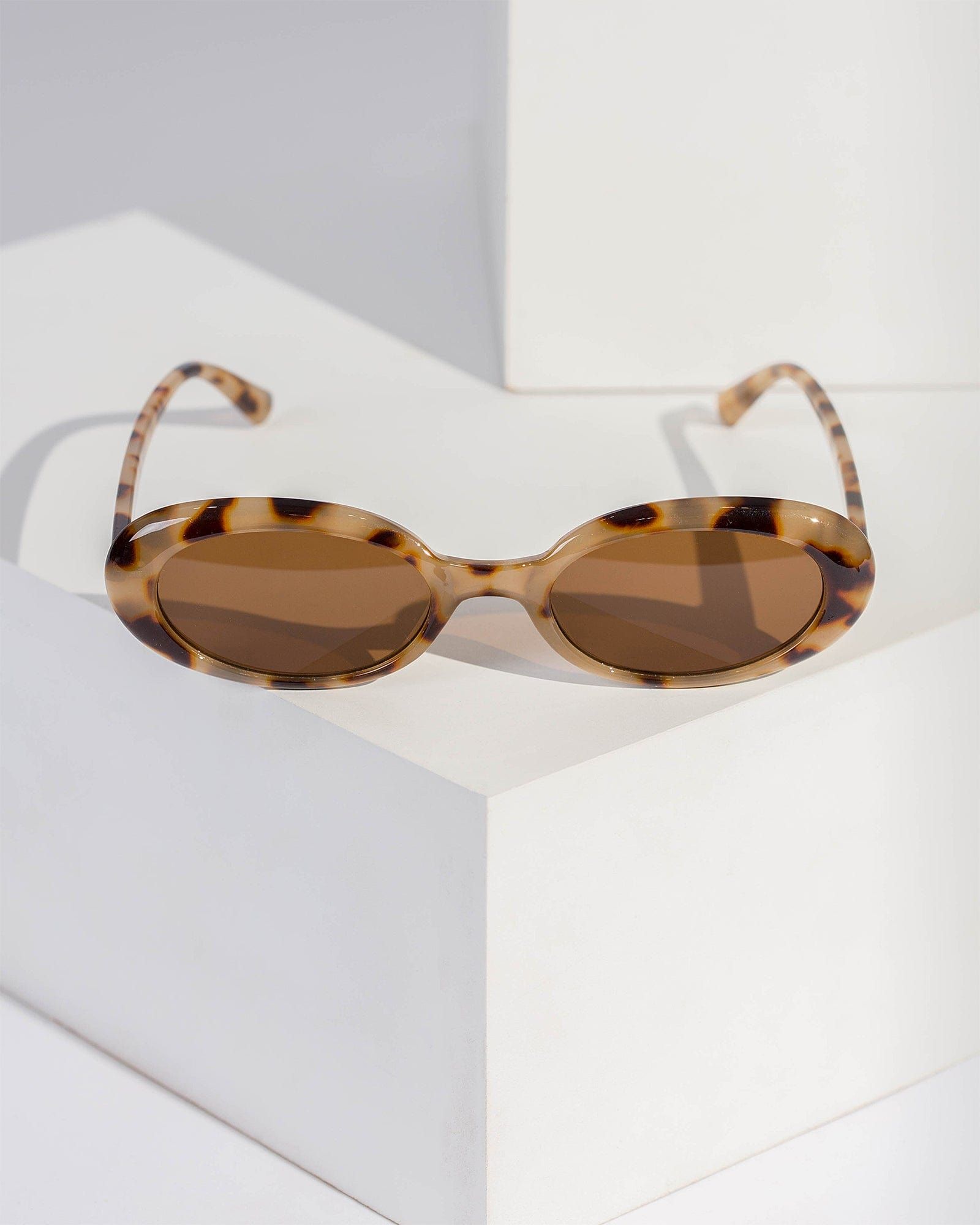 Tortoiseshell Elongated Oval Sunglasses sold by Collete Hayman