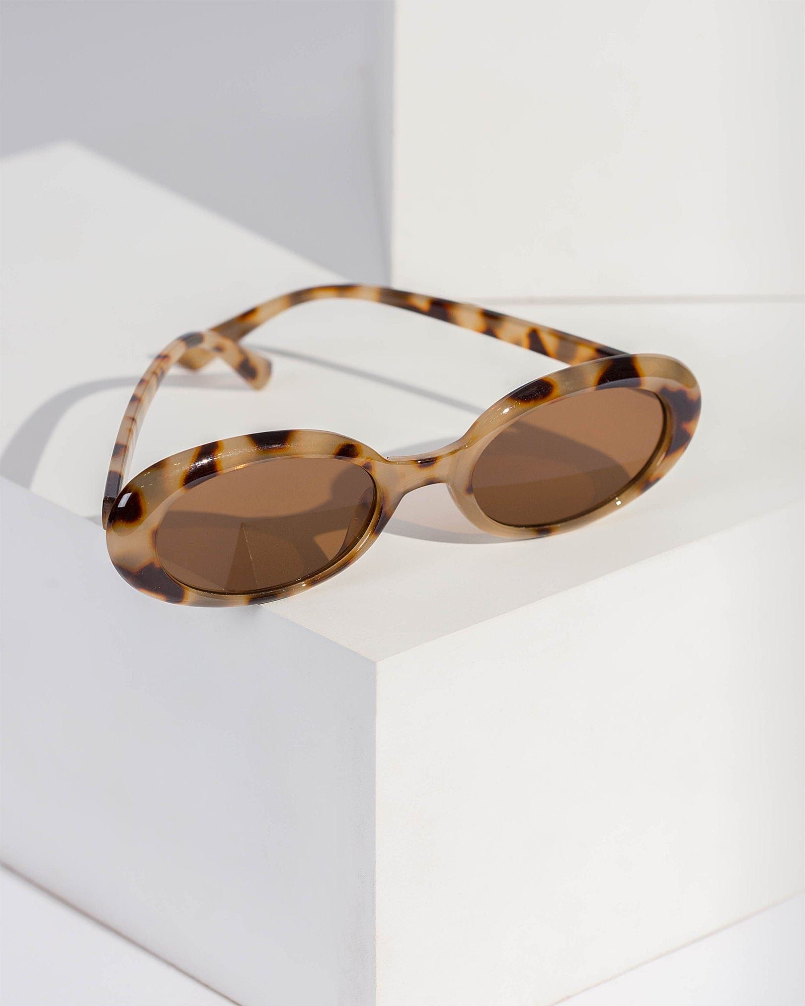 Tortoiseshell Elongated Oval Sunglasses sold by Collete Hayman product image thumbnail 2
