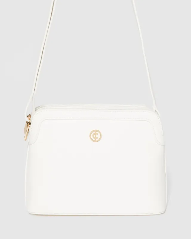 White Joanna Crossbody Bag sold by Collete Hayman
