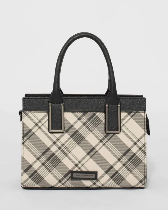Black & White Check Stef Mini Bag sold by Collete Hayman