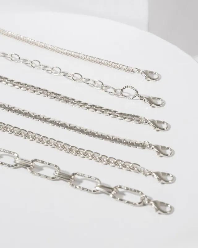 Silver Fine Chain Multi Bracelet sold by Collete Hayman