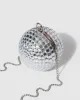 Silver Miley Round Clutch Bag sold by Collete Hayman
