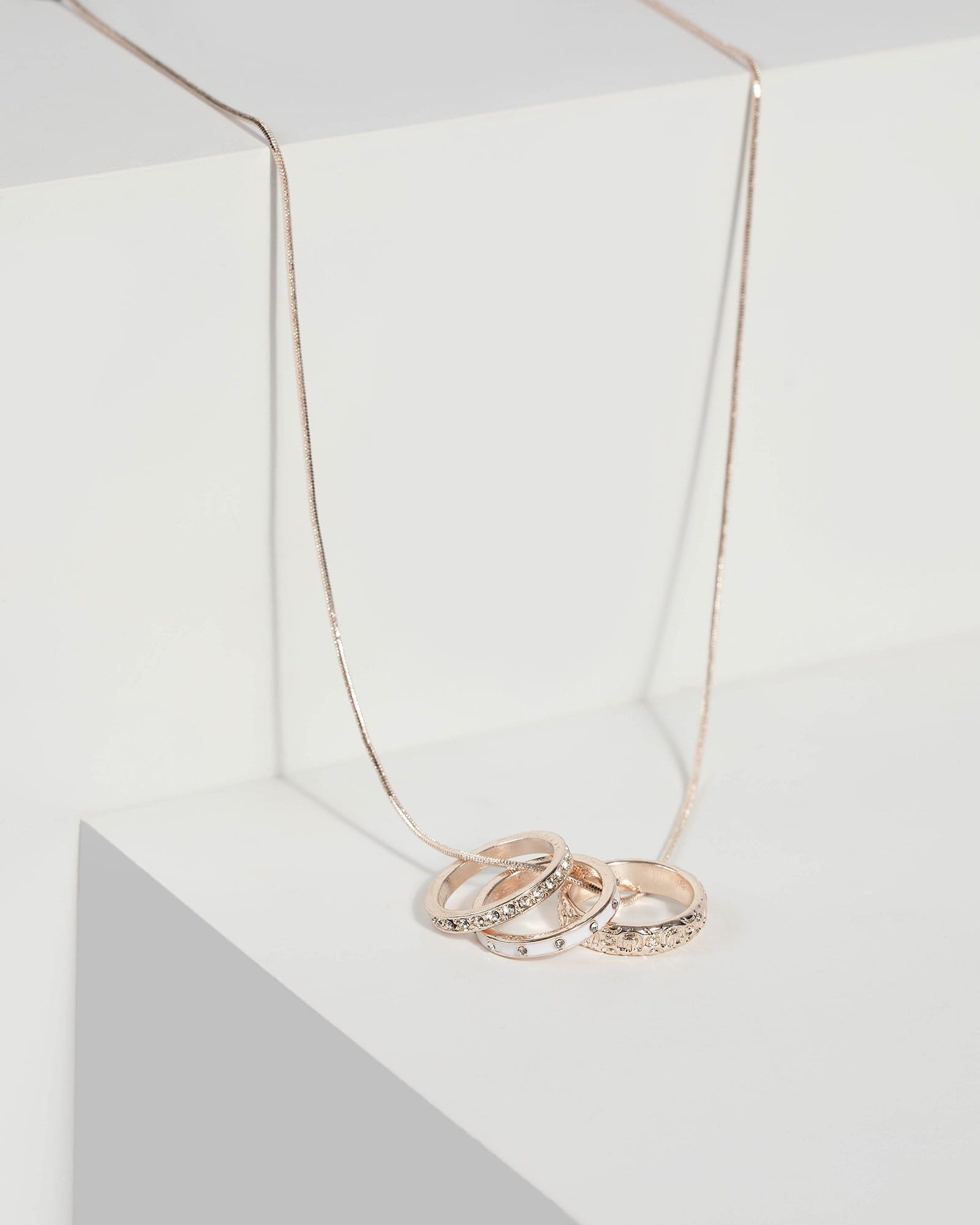 Rose Gold Multi Pendant Necklace sold by Collete Hayman