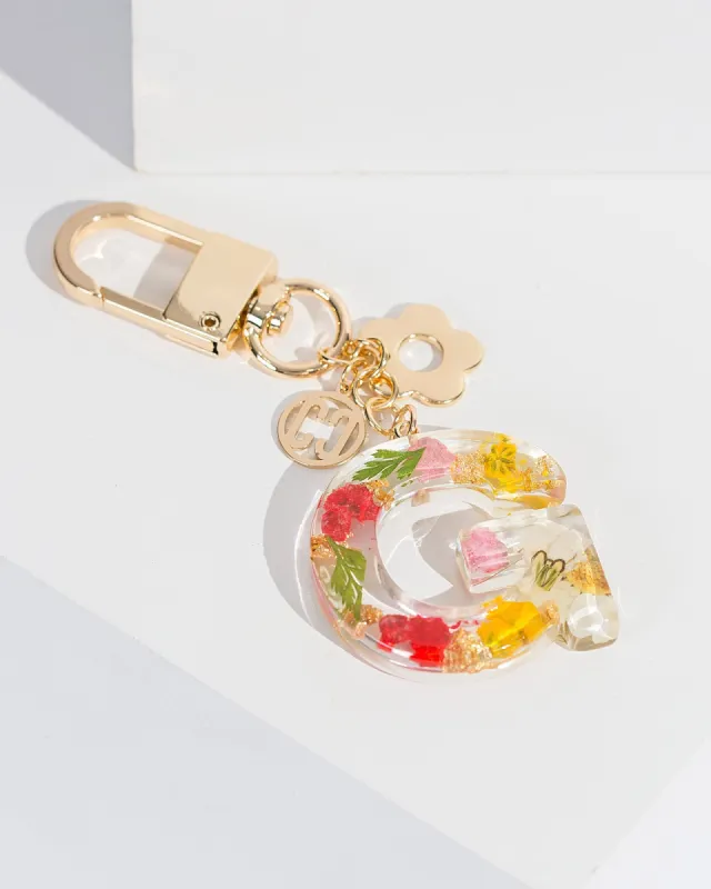 G - Initial Bag Charm Flower sold by Collete Hayman