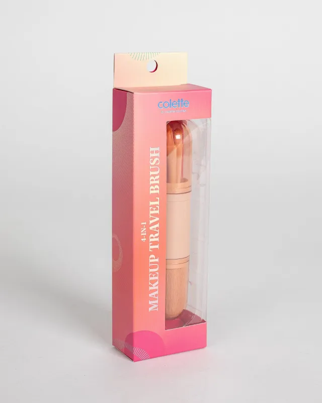 Pink Travel Make Up Brush Pack sold by Collete Hayman