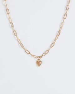 Gold Mini Heart Pendant Necklace sold by Collete Hayman