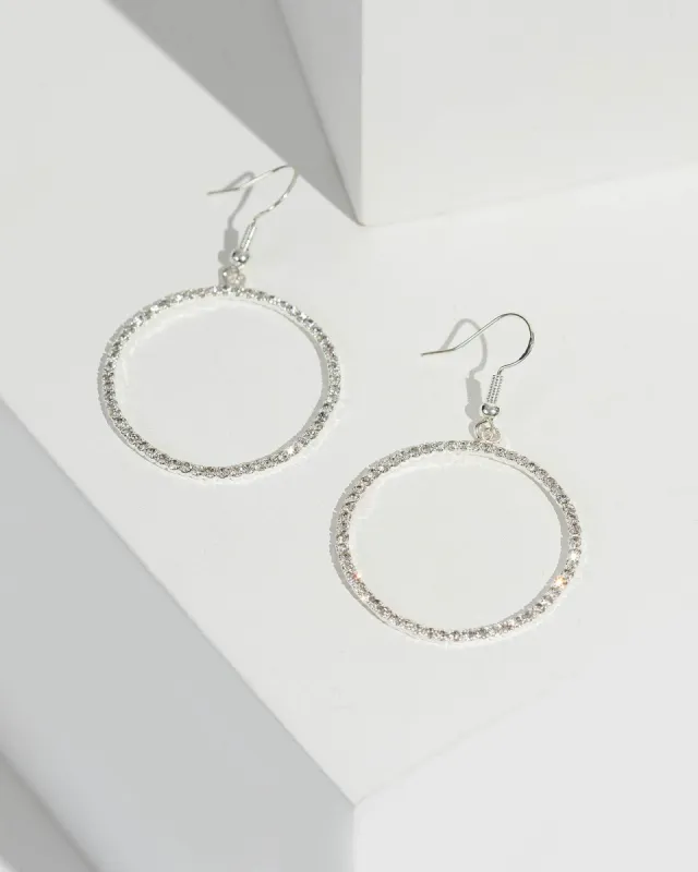 Crystal Round Dia Drop Hook Earrings sold by Collete Hayman