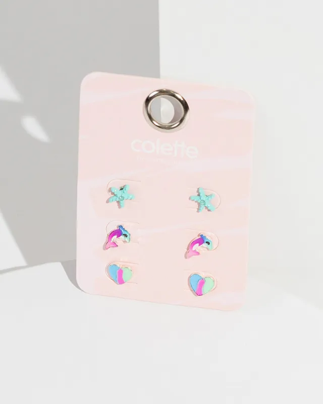 Multi Colour Under The Sea Earring Pack sold by Collete Hayman