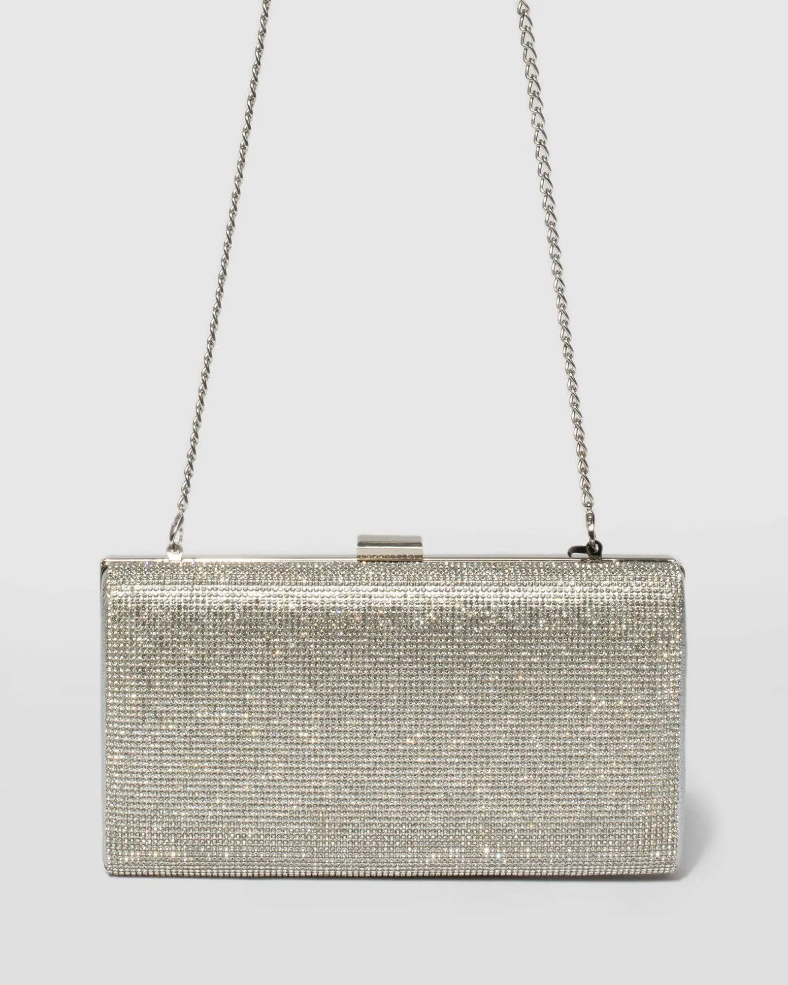 Silver Margot Hardcase Clutch Bag sold by Collete Hayman
