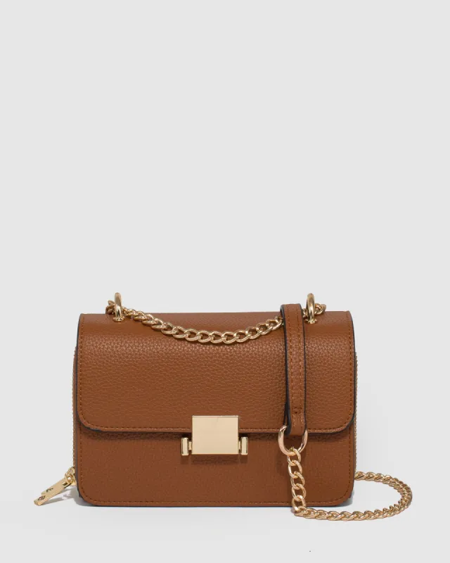 Tan Nicole Crossbody Bag sold by Collete Hayman