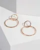 Rose Gold 2 Hoop Fine Drop Earrings sold by Collete Hayman
