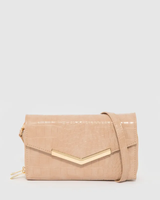 Natural Mia Wallet Crossbody Bag sold by Collete Hayman