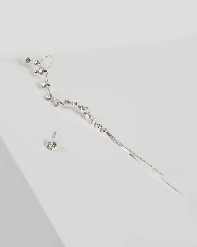 Silver Crystal Ear Cuff sold by Collete Hayman