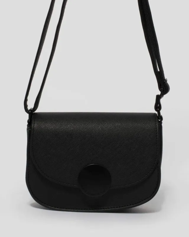 Black Avery Saddle Bag sold by Collete Hayman