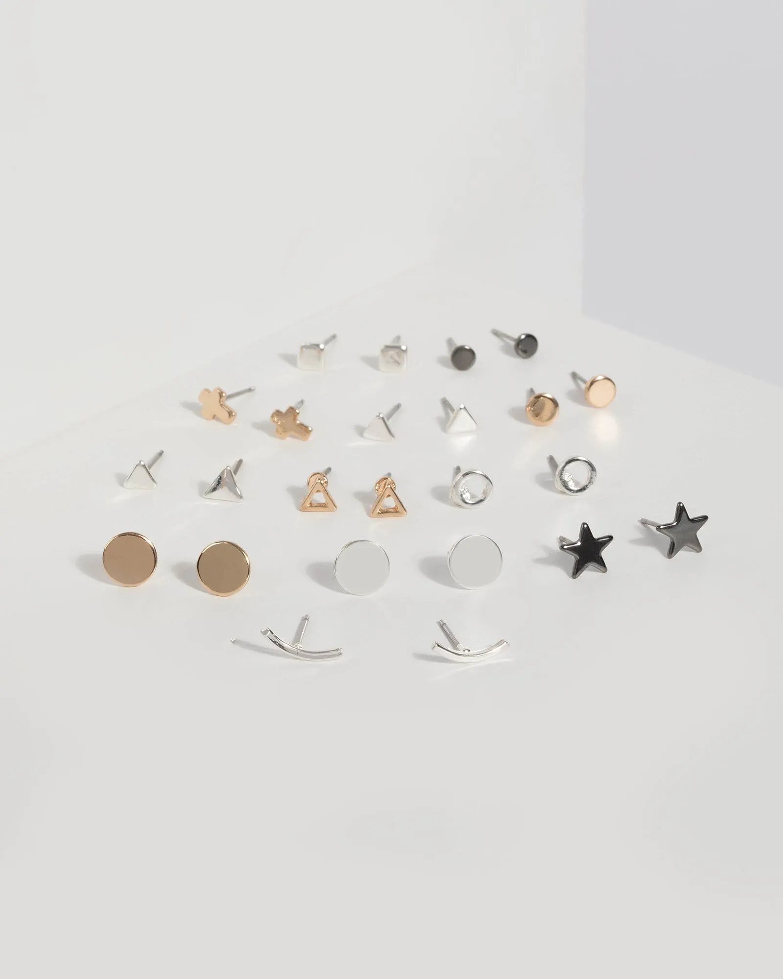 Multi Colour Diamante Shape Earring Set sold by Collete Hayman