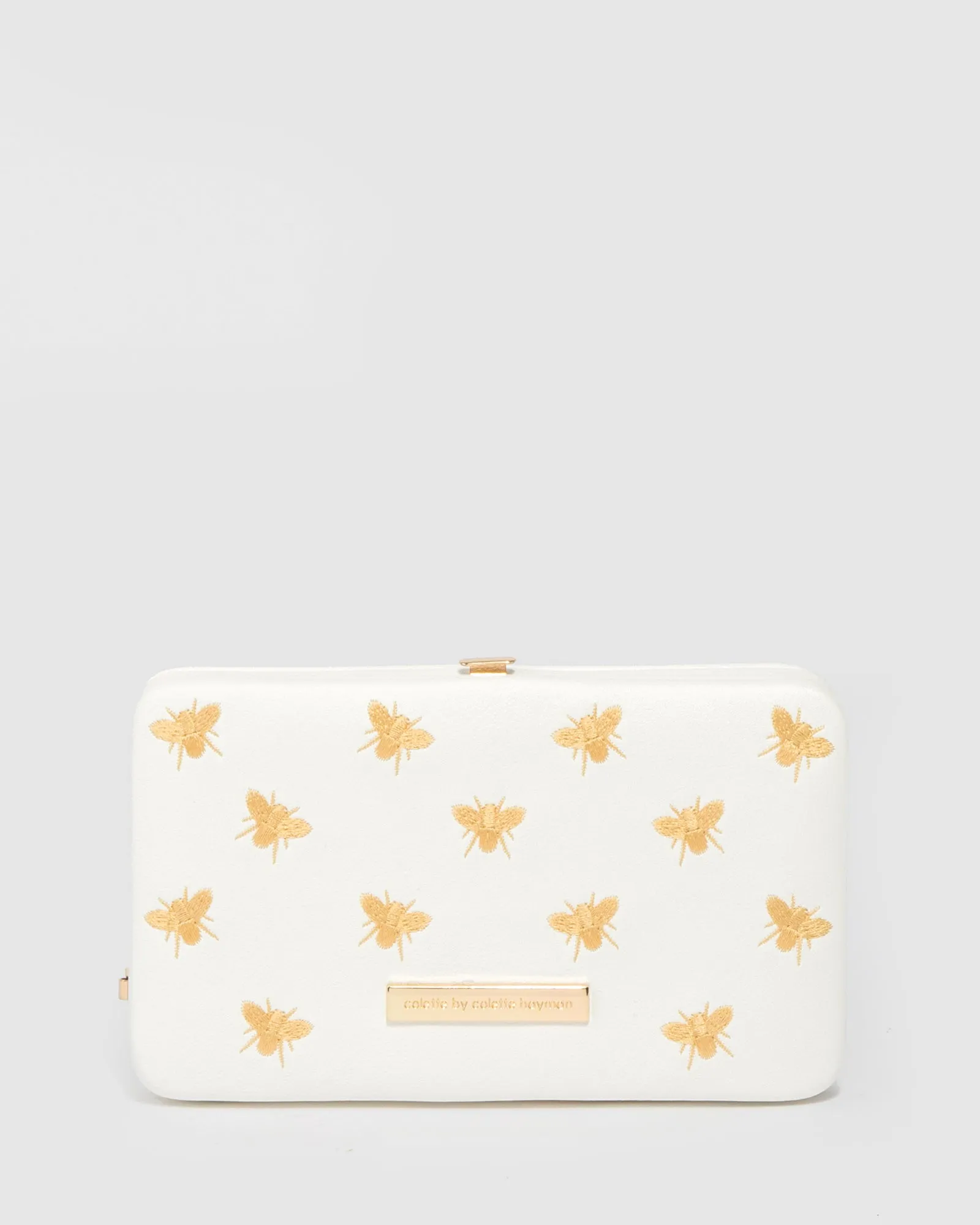 White Eve Bee Hardcase Wallet sold by Collete Hayman