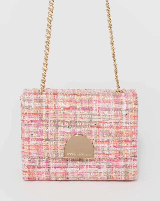 Multi Colour Pink Moxie Chain Bag sold by Collete Hayman