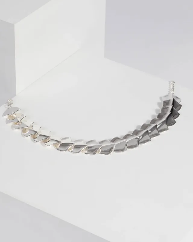 Silver Metal Statement Necklace sold by Collete Hayman