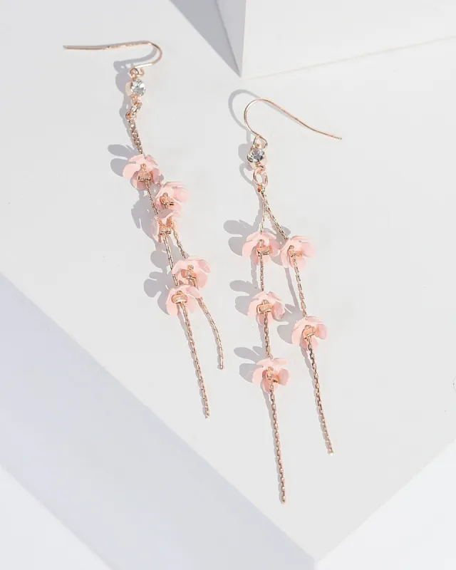 Pink Little Flowers Drop Earrings sold by Collete Hayman