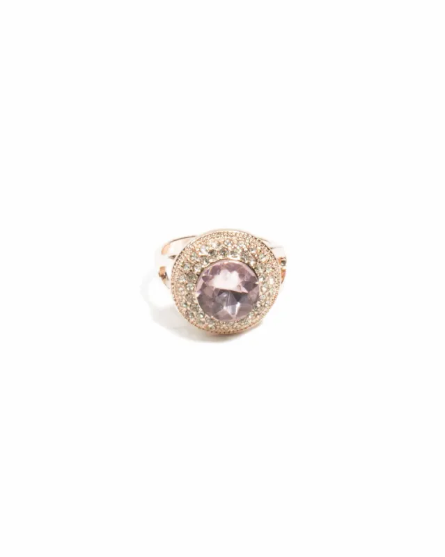 Round Diamante Cocktail Ring - Medium sold by Collete Hayman
