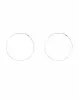 Silver Tone Fine Hammered Hoop Earrings sold by Collete Hayman
