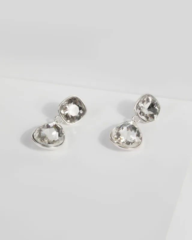 Crystal Teardrop Stud Earrings sold by Collete Hayman