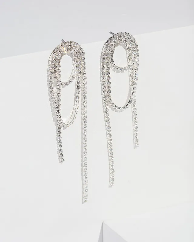 Crystal Cup Chain Loops Earrings sold by Collete Hayman