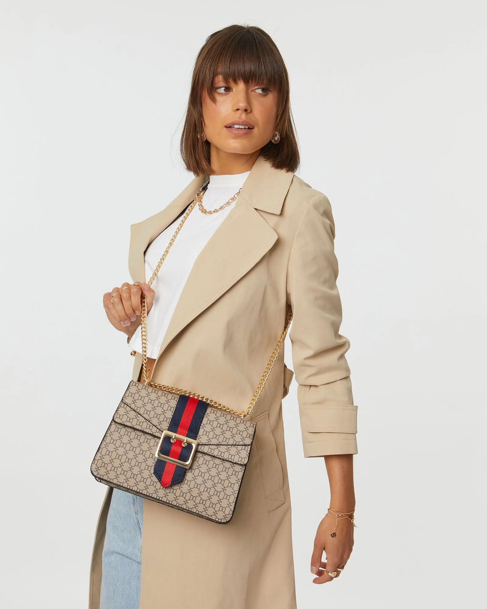 Monogram Buckle Crossbody Bag sold by Collete Hayman product image thumbnail 5