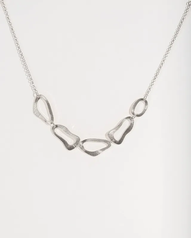 Silver Organic Textural Metal Necklace sold by Collete Hayman