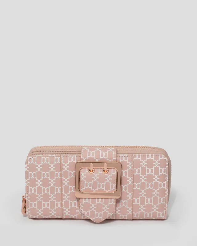 Pink Monogram Blake Buckle Wallet sold by Collete Hayman