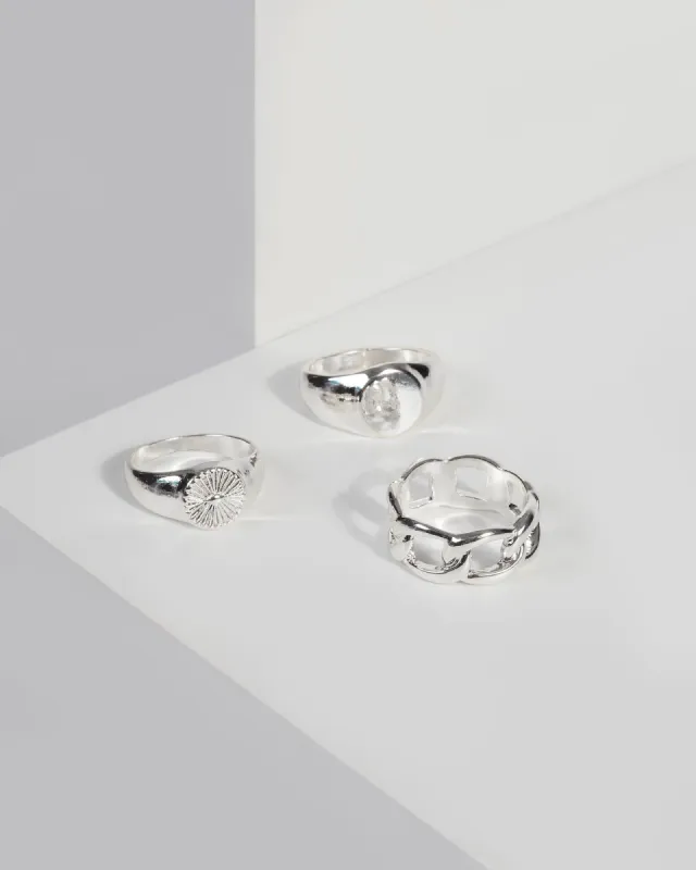 Silver Chain and Stamp Ring Set sold by Collete Hayman