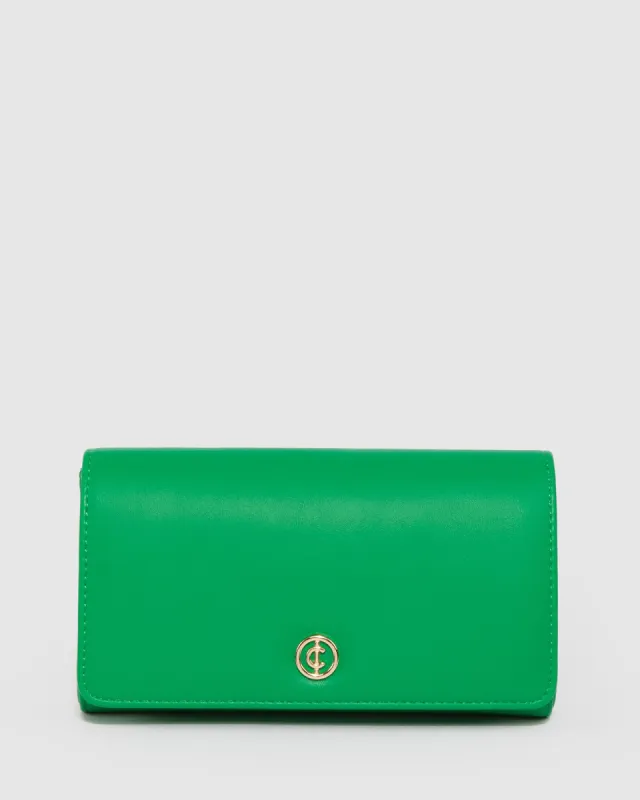 Green Meghan Flap Clutch Bag sold by Collete Hayman